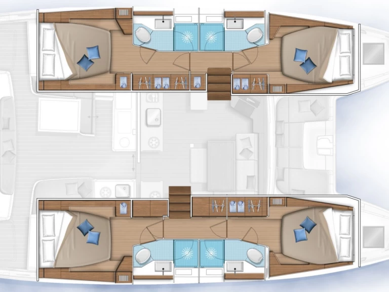 Location bateau Le Marin pas cher Lagoon 46