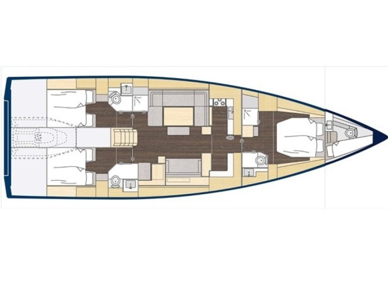 Location bateau Gouviá pas cher Bavaria C57 Style