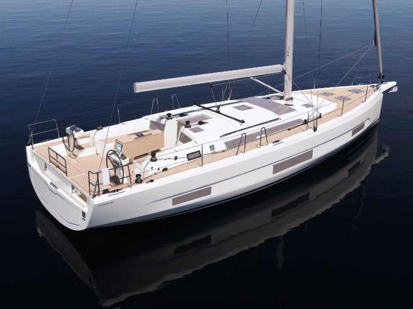 Dufour 470 eco solar sailboat charter at Marina Punat, Croatia