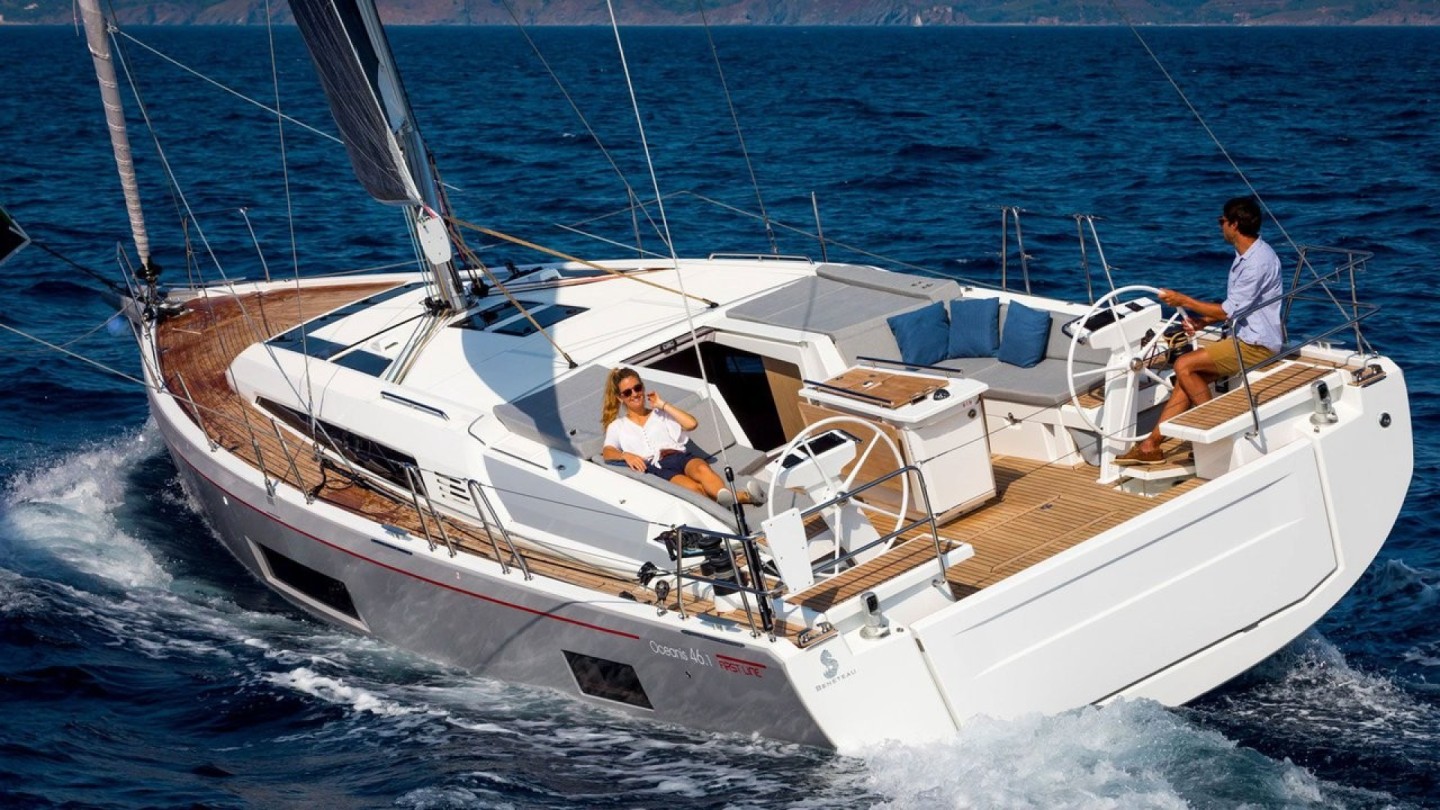 Bénéteau Oceanis 46.1 eco solar sailboat charter at Marina Punat, Croatia