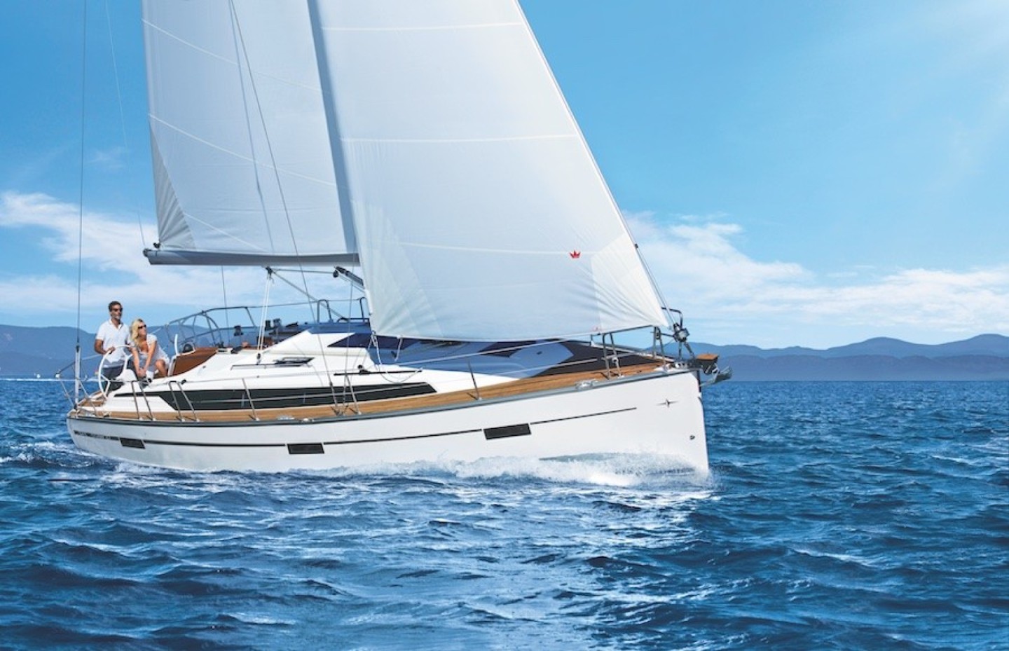 Bavaria Cruiser 37 Style eco solar sailing yacht charter in Zadar, Croatia