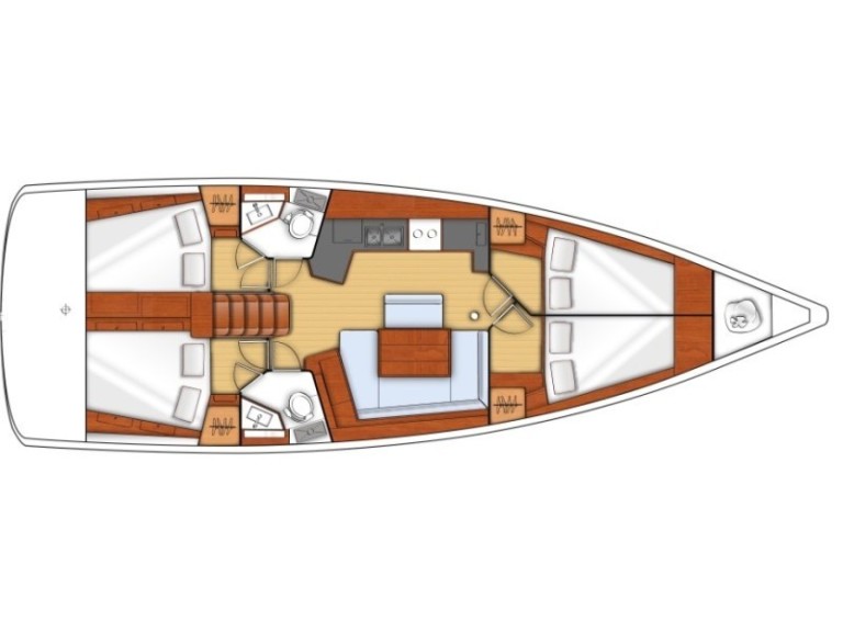 Location bateau Bénéteau Oceanis 45 à Gouviá sur Samboat