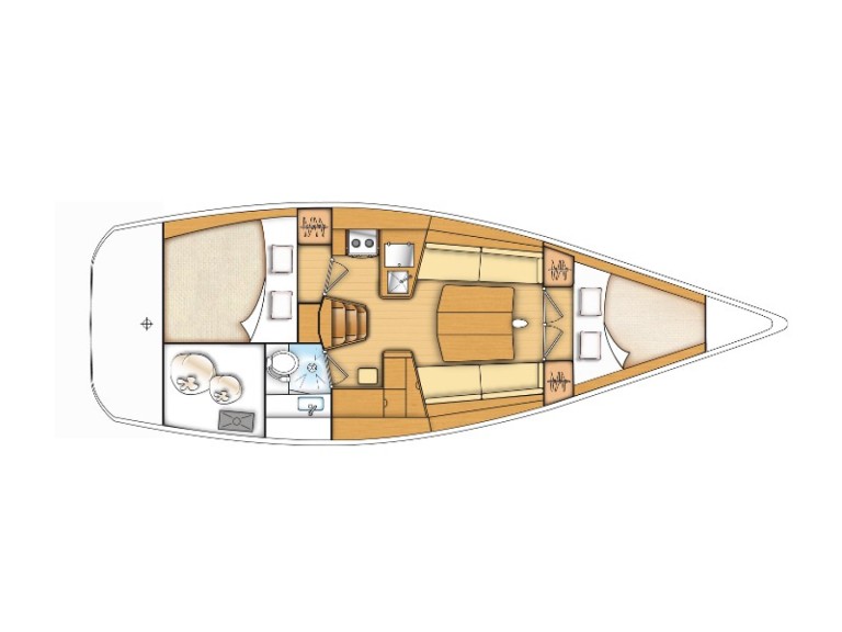 Location bateau Bénéteau First 35 à Jezera sur Samboat
