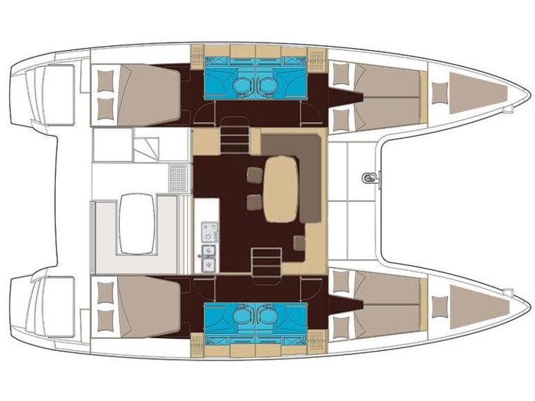 Location Catamaran à Sukošan - Lagoon Lagoon 400 S2