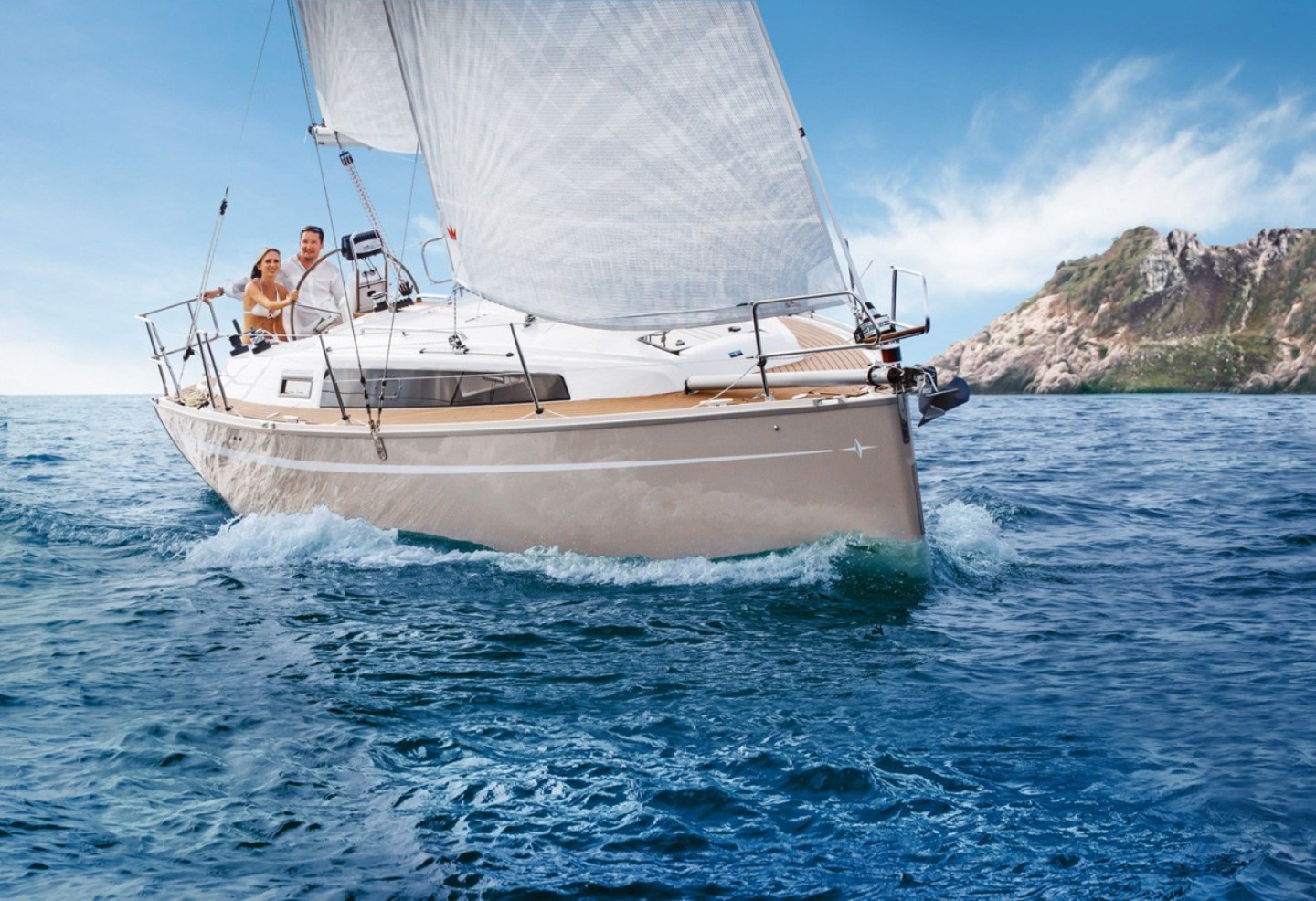 Bavaria Cruiser 34 Style eco solar sailboat charter in ACI Marina Jezera, Croatia