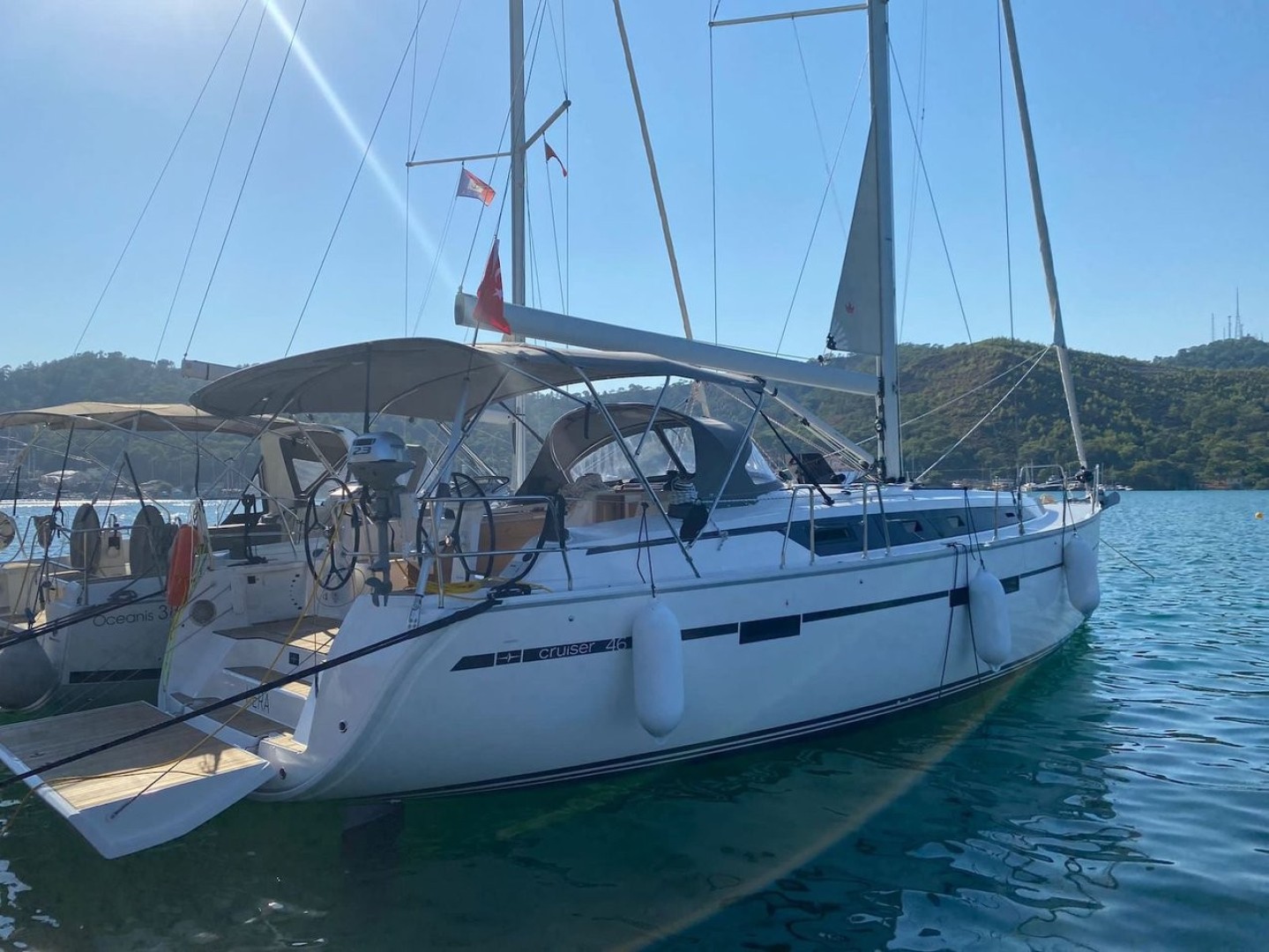 Bavaria Cruiser 46 Hera eco solar sailboat charter in Fethiye, Turkey
