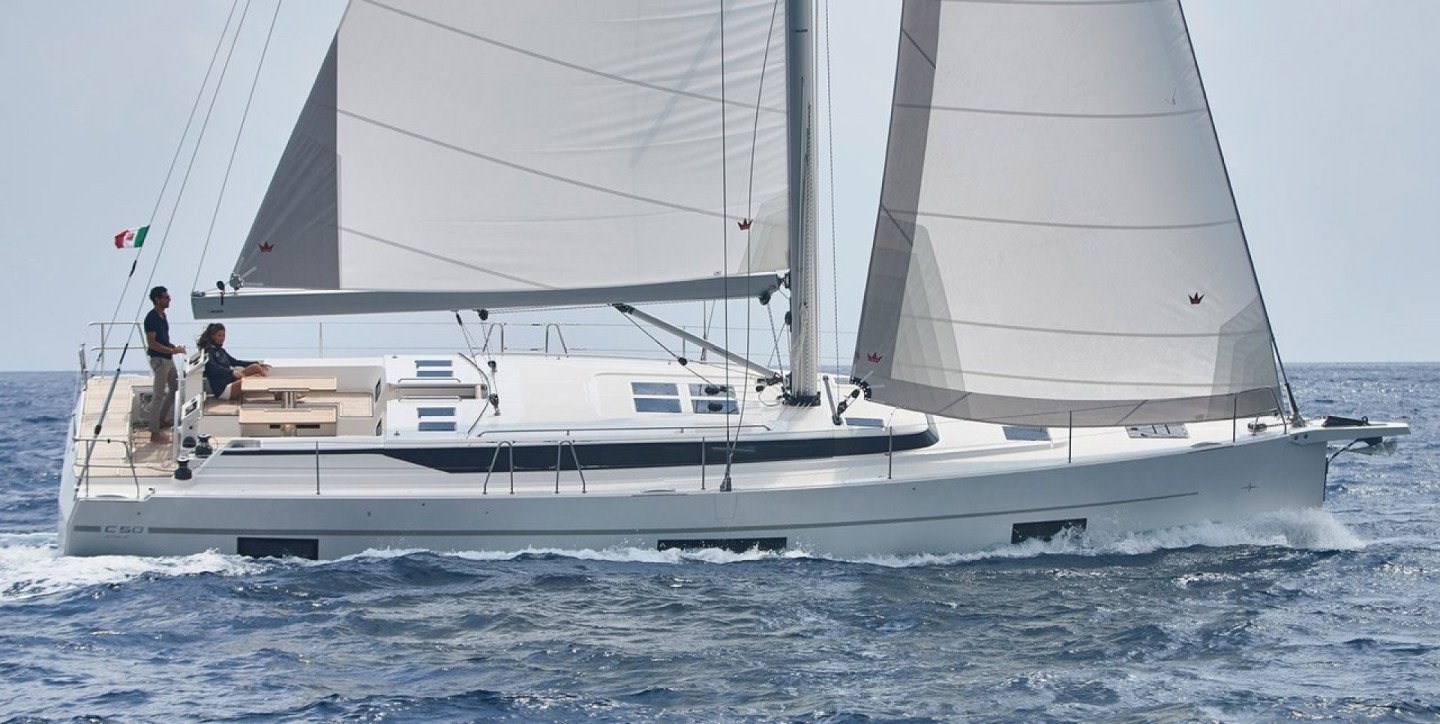 Bavaria Cruiser 50 Shala eco solar sailboat charter at ACI Marina Split