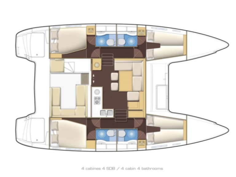 Location bateau Lagoon Lagoon 400 S2 à Es Jondal sur Samboat