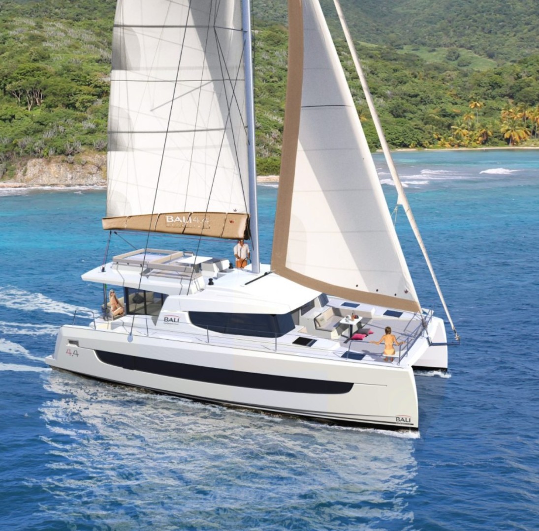 Bali 4.4 eco solar catamaran charter in Port Grimaud, France
