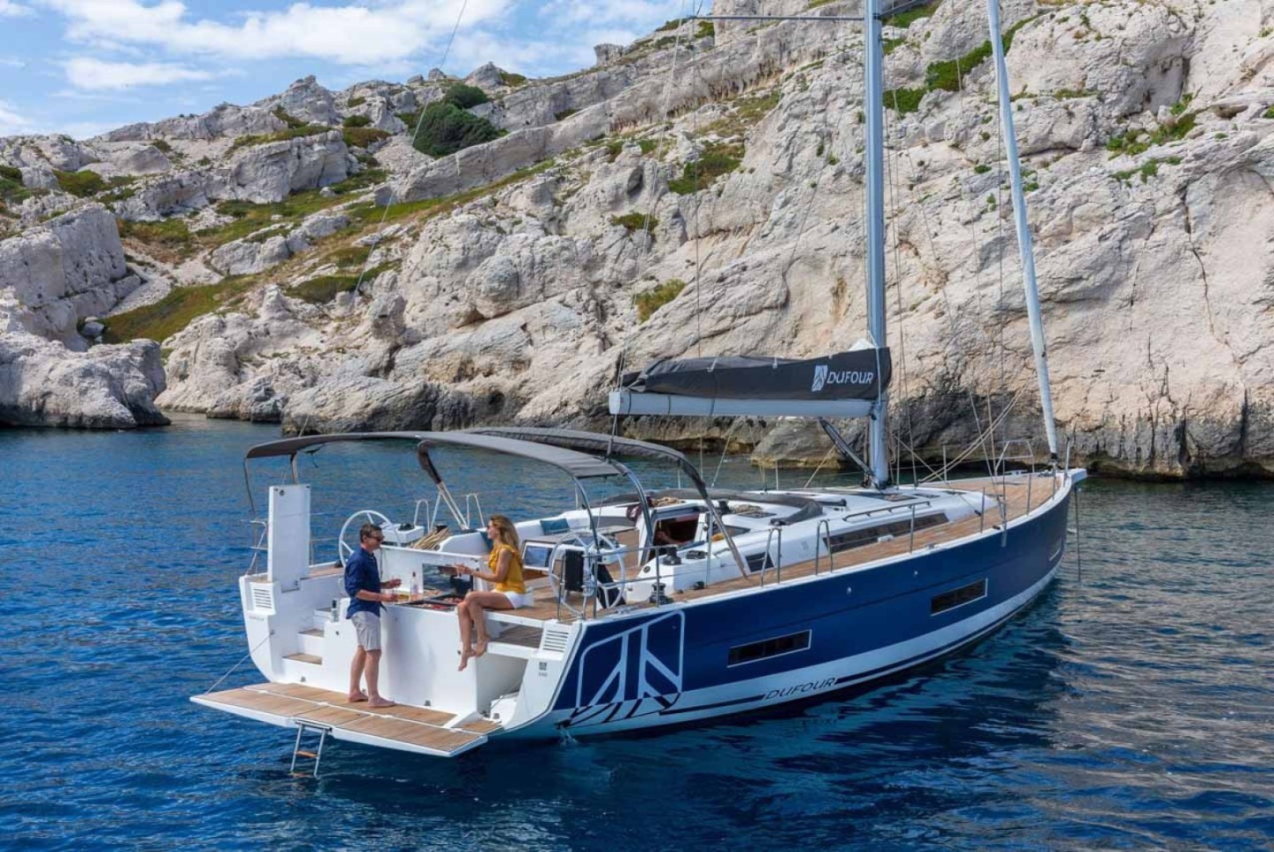 Dufour 530 eco solar sailing yacht charter at SCT Marina Trogir, Croatia