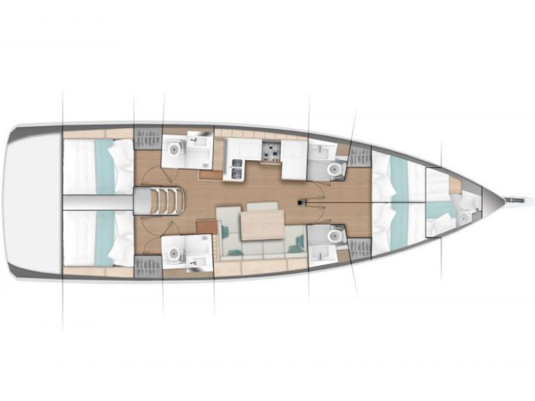 Location bateau Jeanneau Sun Odyssey 490 à Níkiti sur Samboat