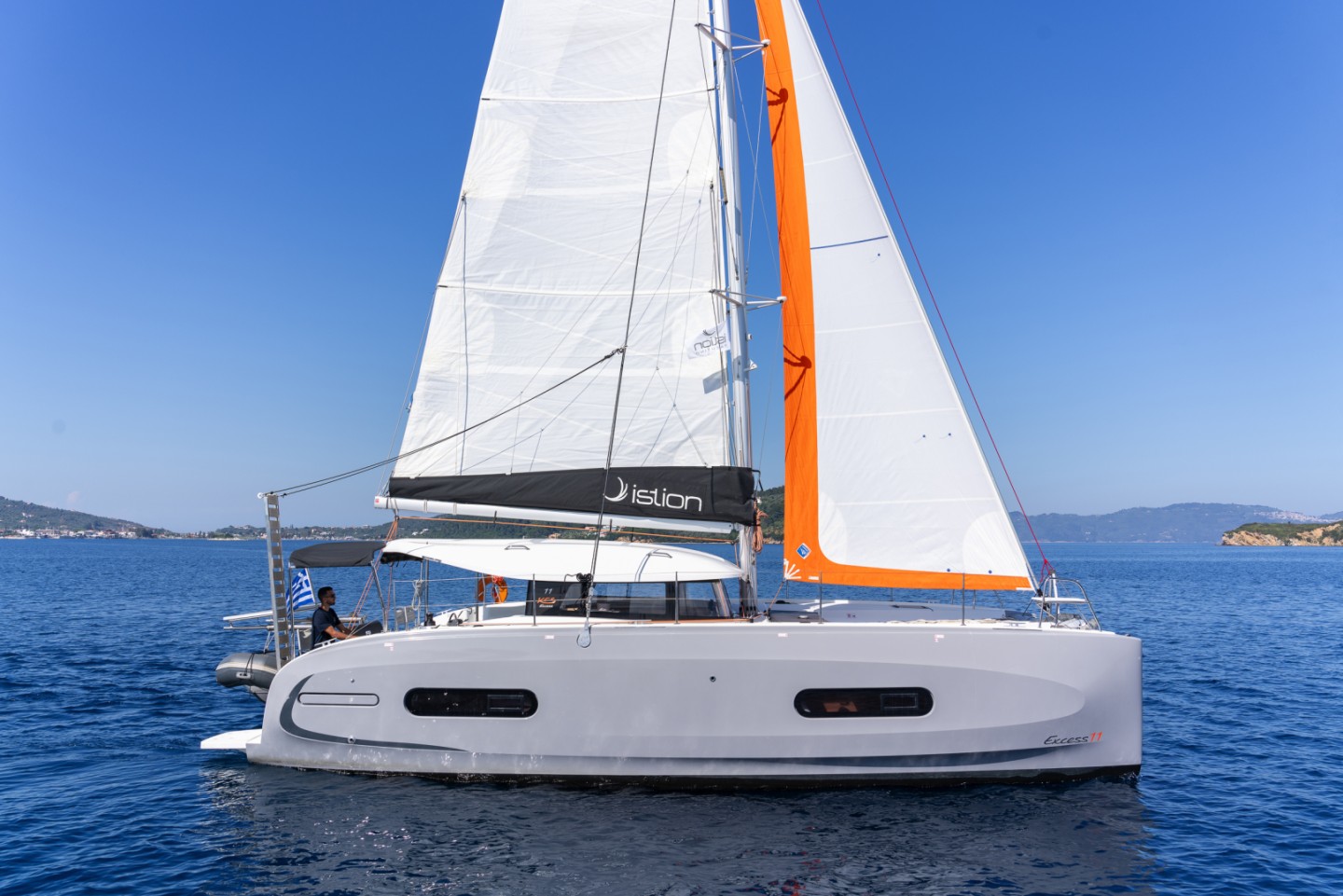 Excess 11 eco solar catamaran charter in Gouvia, Greece