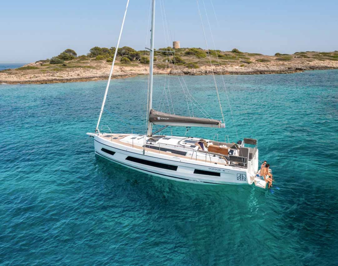 Dufour 41 eco solar sailboat charter in Jezera, Croatia