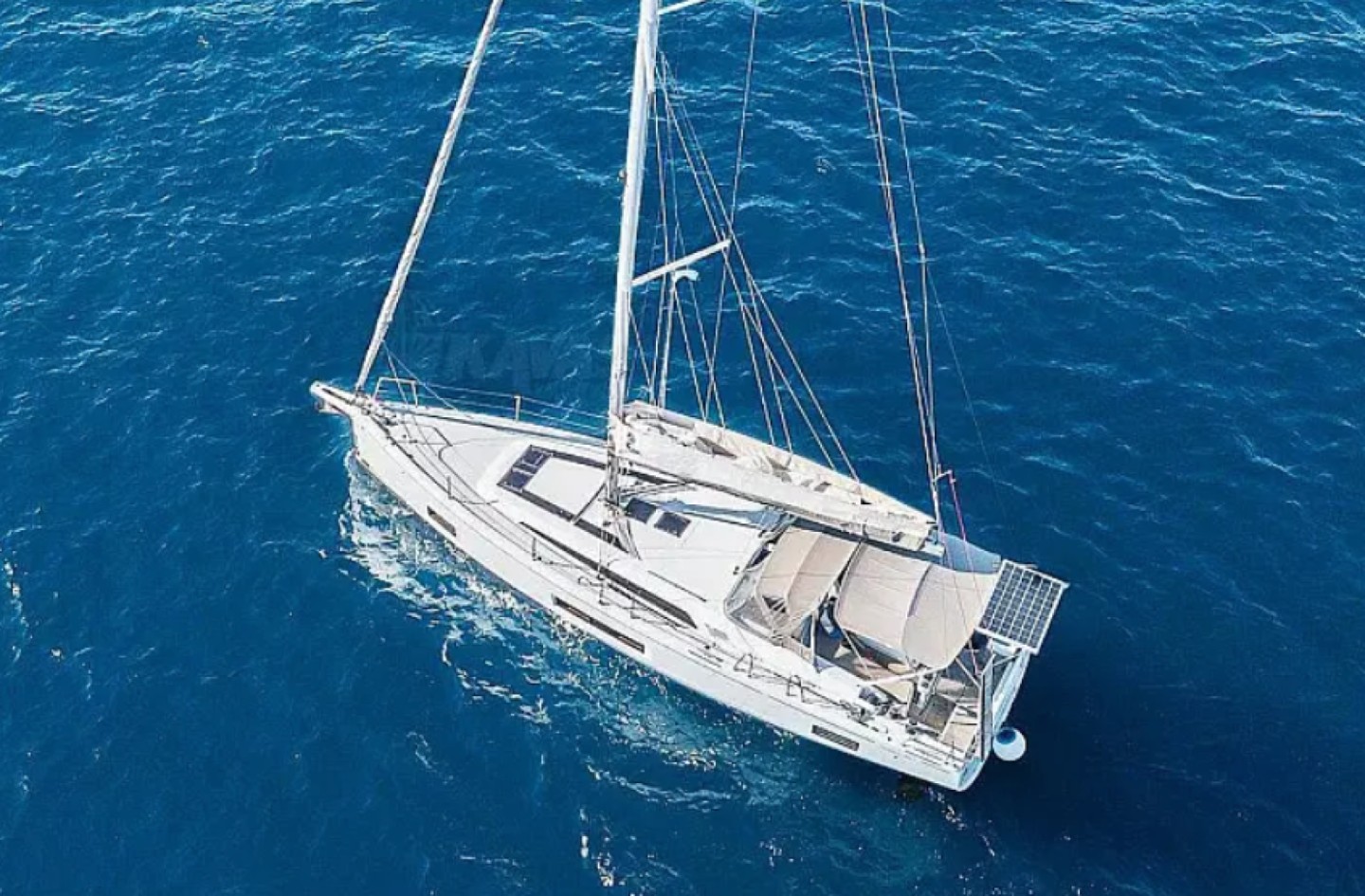 Bénéteau Oceanis 46.1 eco solar sailboat charter in Keramotí, Greece