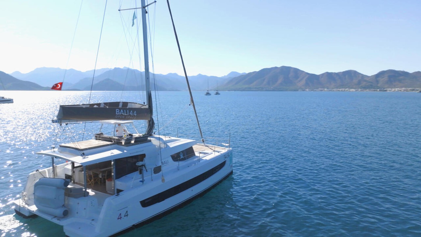 Bali 4.4 Ediba Libra eco solar catamaran charter in Marmaris, Turkey