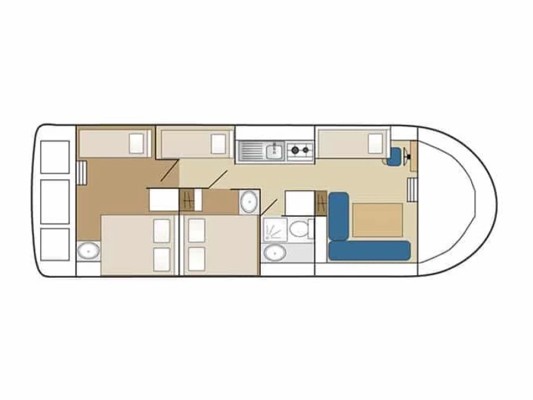 Location Péniche à Chenillé-Changé - Low Cost Eau Claire 1130