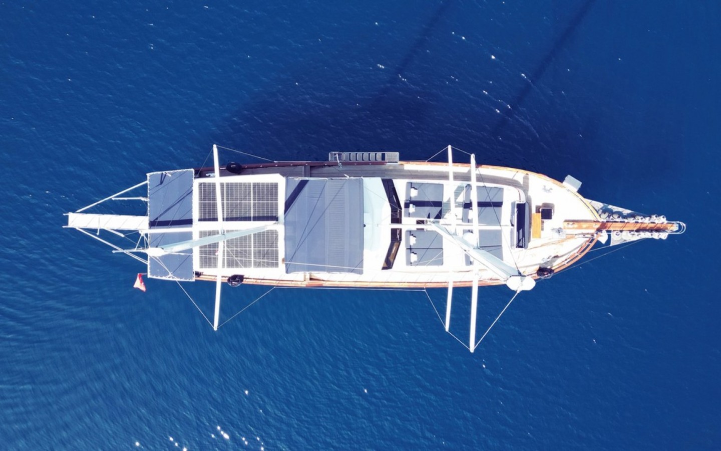 Custom Made KETCH Deryam Deluxe eco solar gulet charter in Bodrum, Turkey