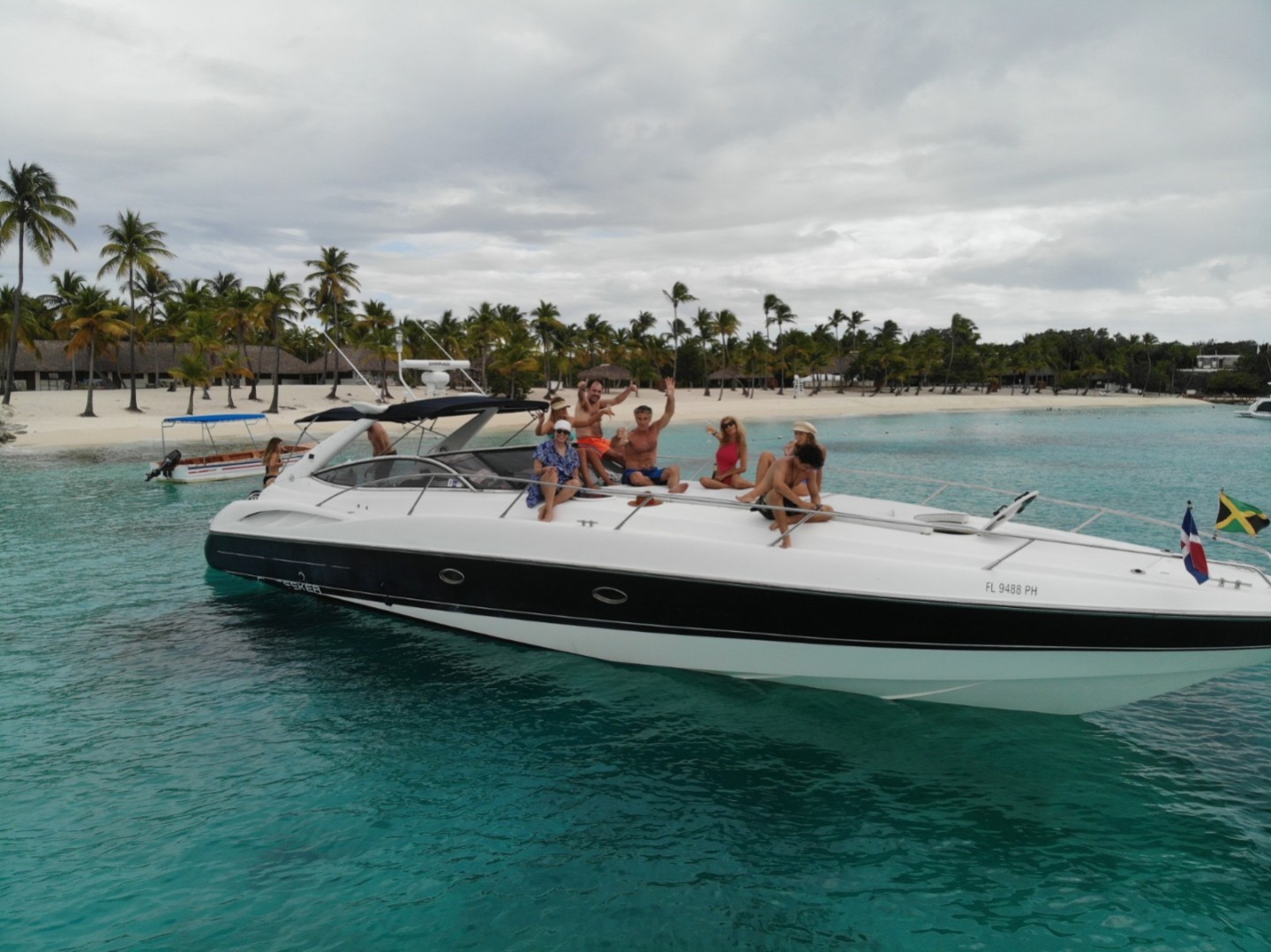 Sunseeker 48 eco solar crewed yacht charter in Punta Cana, Caribbean