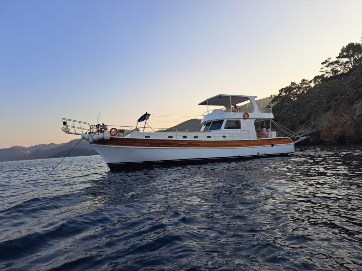 23 metre custom made eco solar trawler charter in Fethiye, Turkey