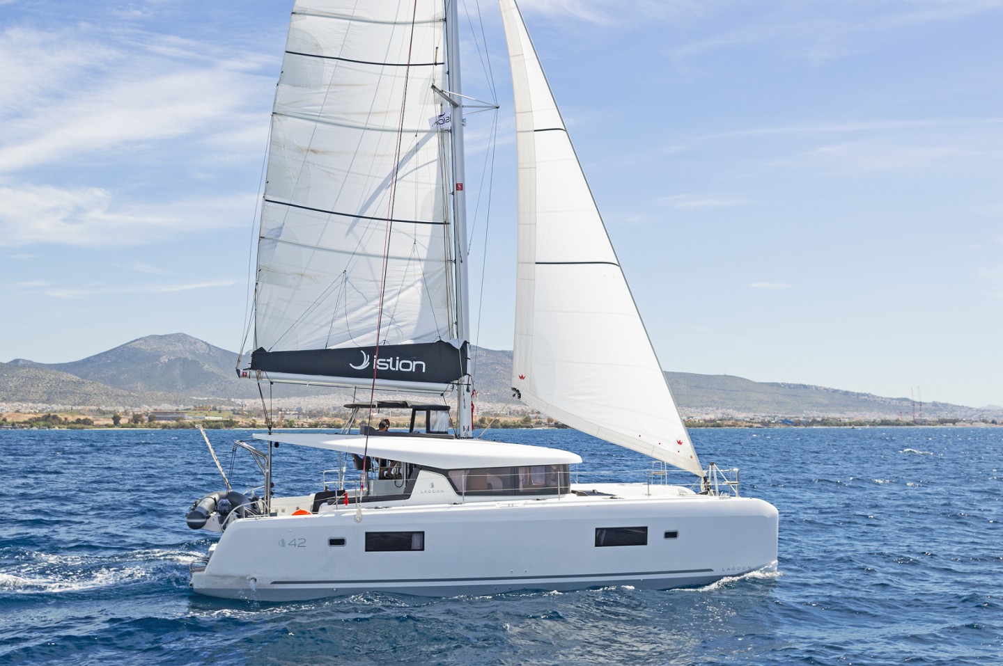Lagoon 42 eco solar catamaran charter from Deme of Volos, Greece