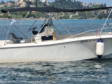 Yacht charter Corfou cheap White Shark 215