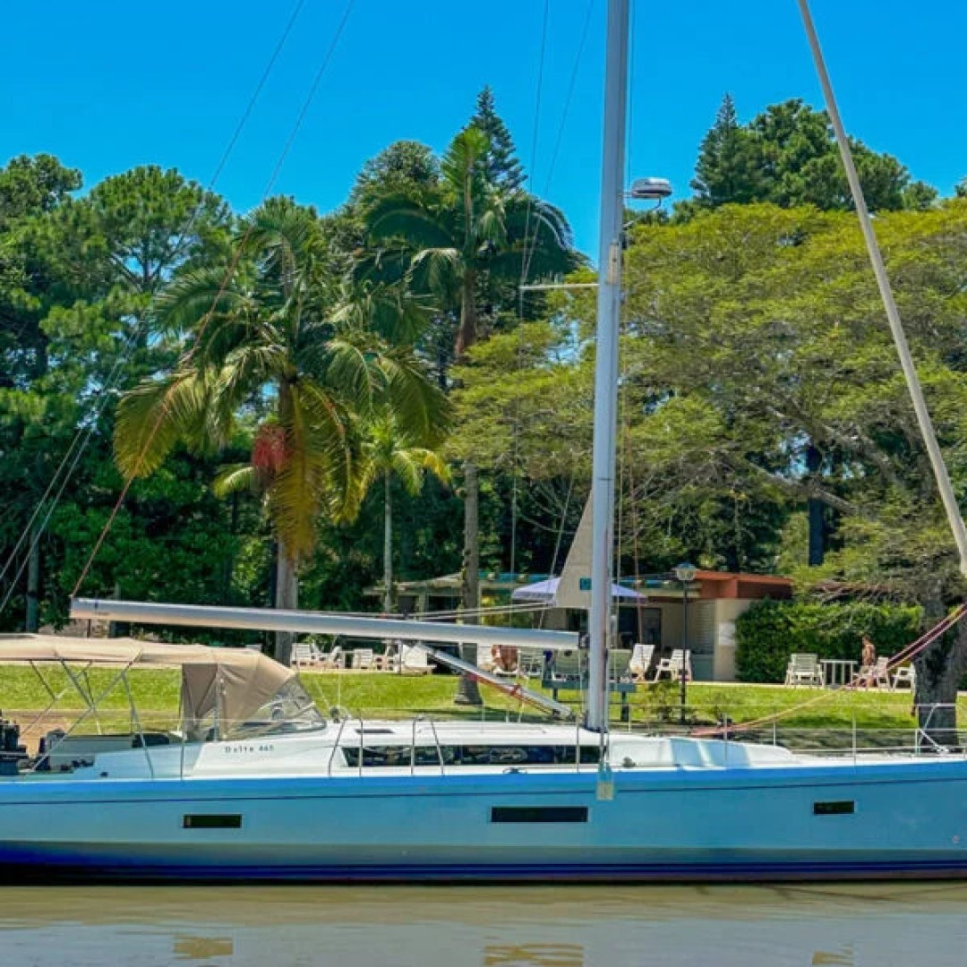 Delta 465 eco solar sailboat charter in Paraty, Brazil