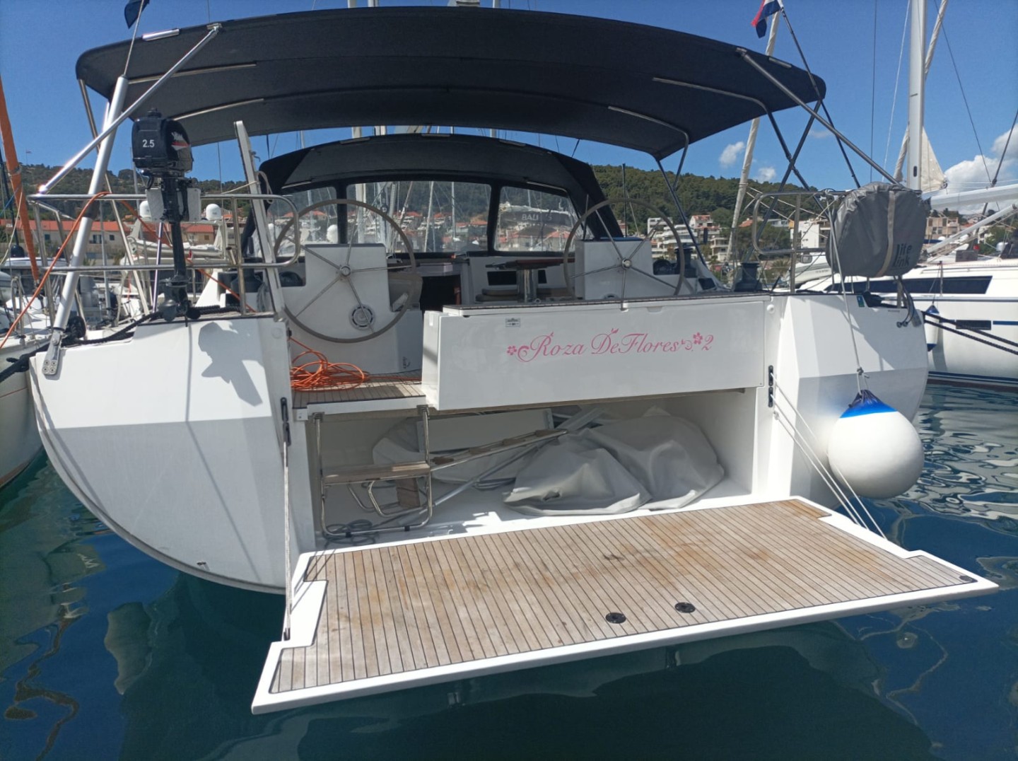 Bavaria C50 Roza Deflores 2 eco solar sailboat charter at ACI Marina Split