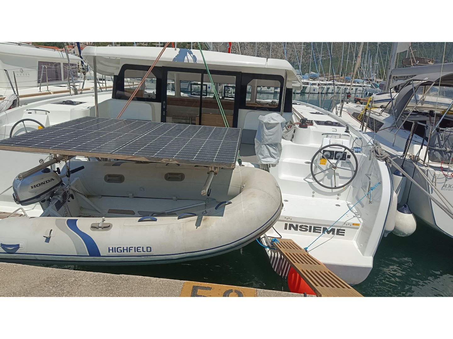 Excess 11 eco solar catamaran charter in Dubrovnik, Croatia