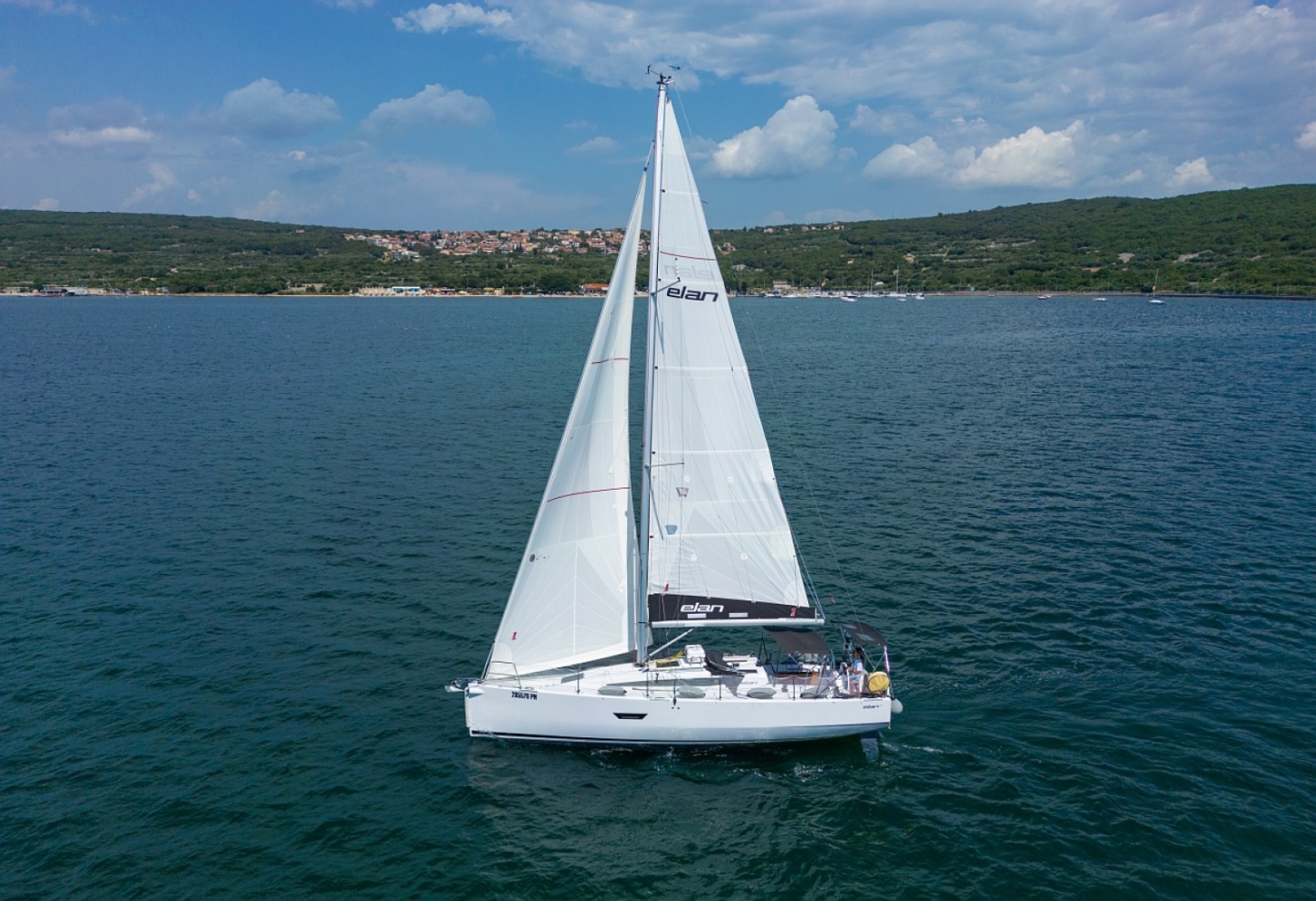 Elan E4 eco solar sailboat charter at Marina Punat, Croatia
