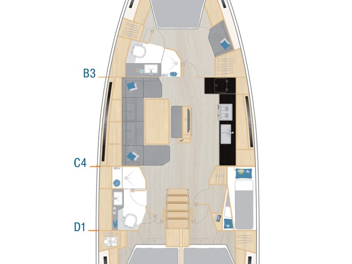 Location bateau Hanse Hanse 460 à Sukošan sur Samboat