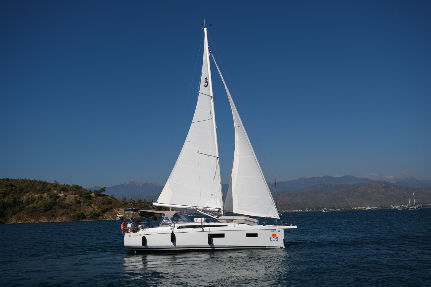 Bénéteau Oceanis 34.1 eco solar sailboat charter at Ece Saray Marina and Resort, Fethiye