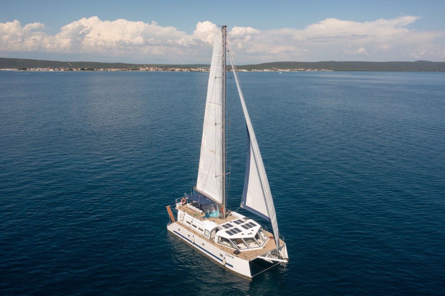 Route planning for a weekly eco solar yacht charter from SCT Marina Trogir in Croatia