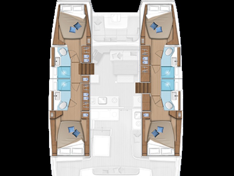 Location bateau Lagoon Lagoon 46 à Benítses sur Samboat