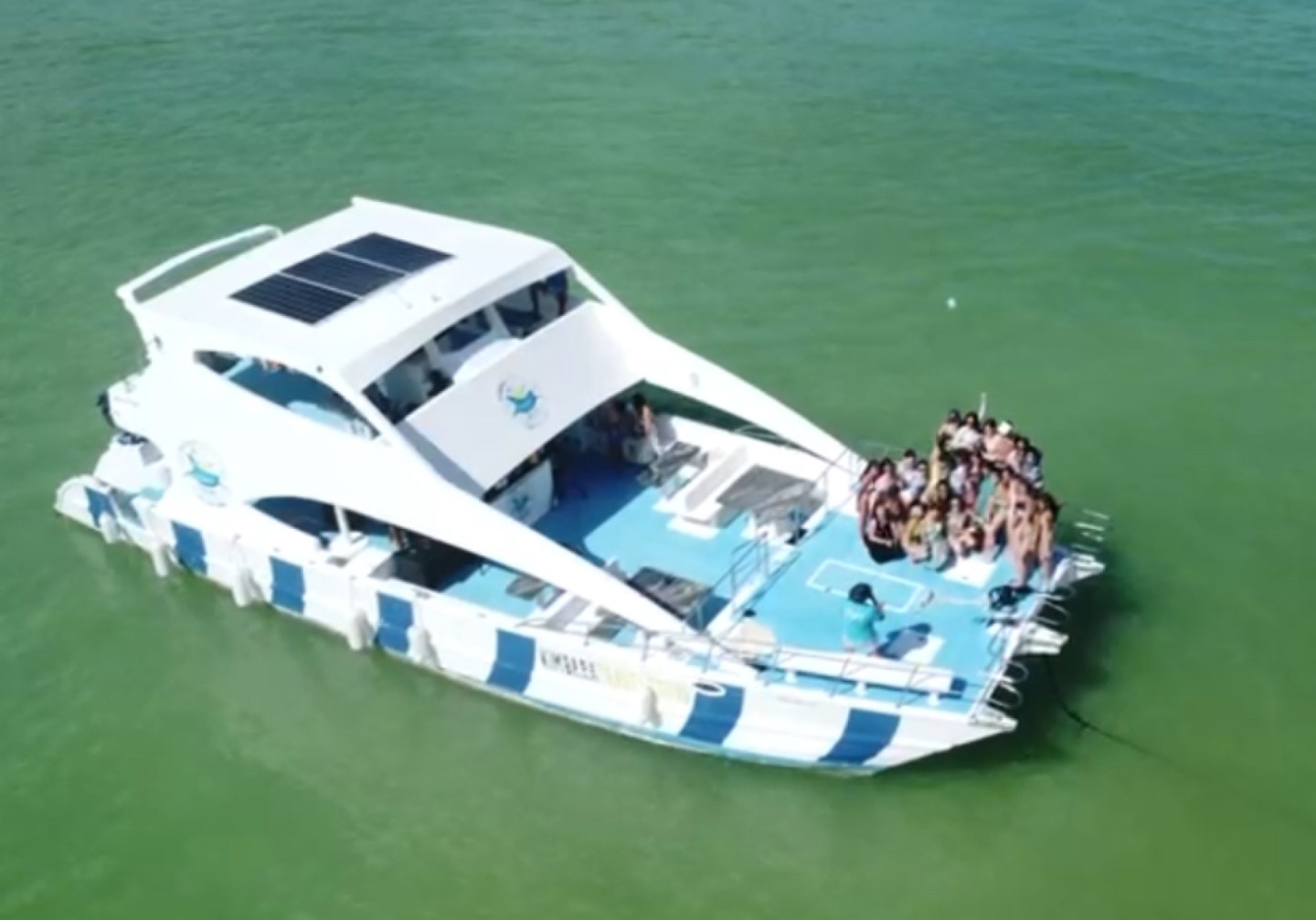 Ferretti Altura 690 eco solar crewed yacht charter in Punta Cana, Caribbean