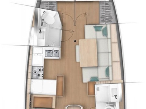 Location bateau Jeanneau Sun Odyssey 440 à Benítses sur Samboat