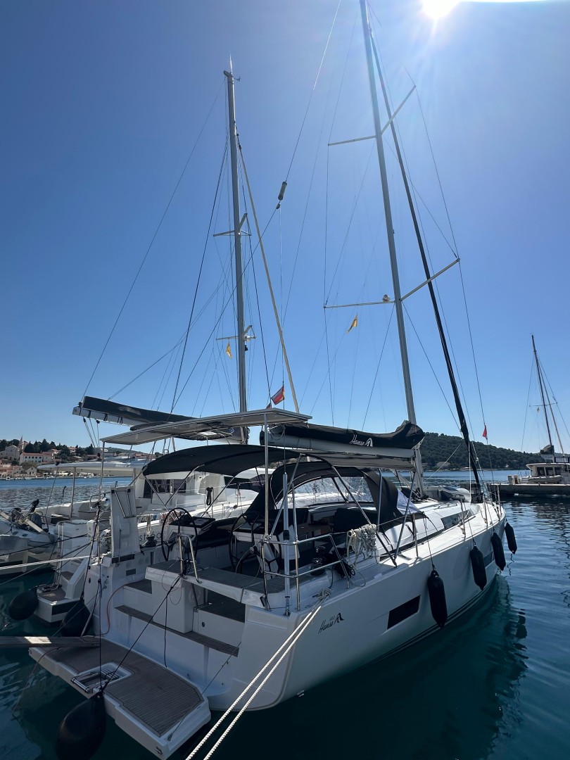 Hanse 460 eco solar sailboat charter at Marina Punat, Croatia
