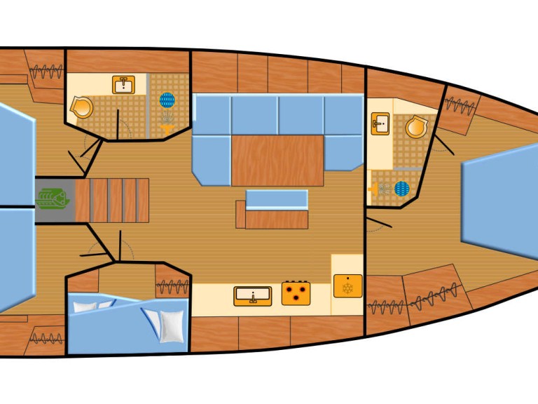 Location bateau Punat pas cher Hanse 460