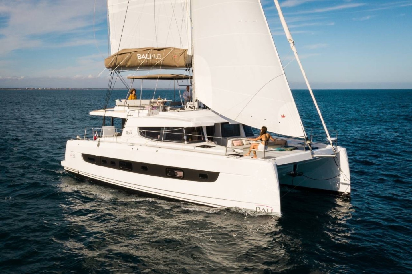 Bali 4.6 Disfruton eco solar catamaran charter in Port d'Andratx, Spain