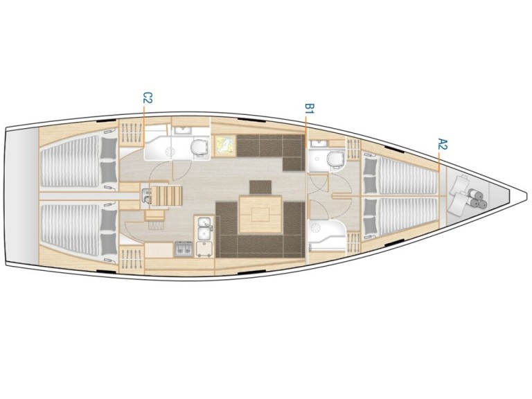 Hanse Hanse 458 a louer à Lefkáda