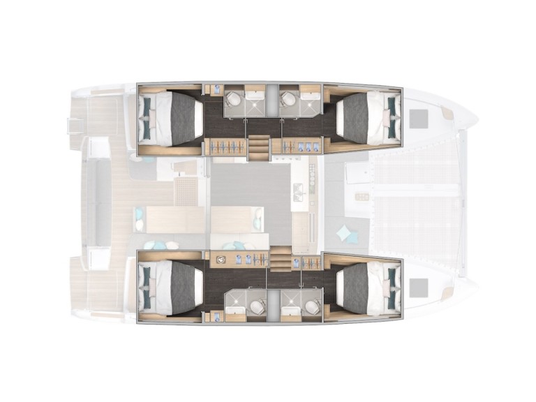 Location bateau Cugnana Verde pas cher Lagoon 43