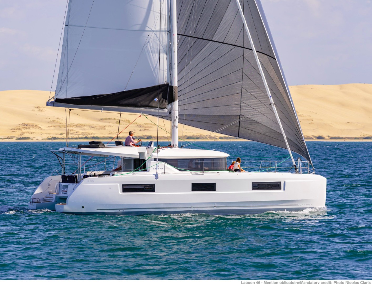 Lagoon 46 Alexandra eco solar catamaran charter in Alimos, Greece