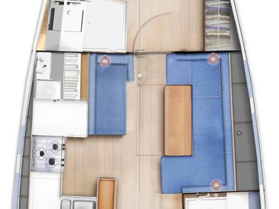 Location bateau Gouviá pas cher Sun Odyssey 410