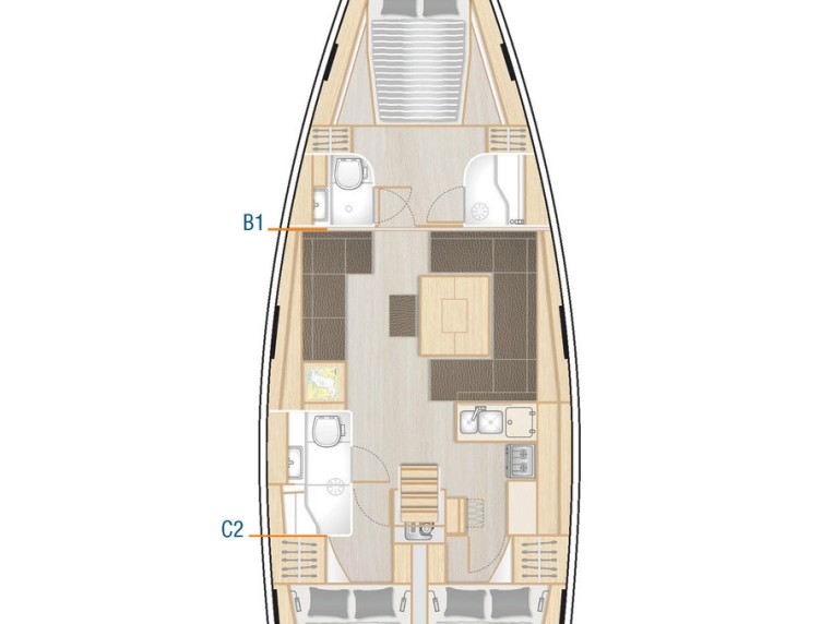 Location bateau Hanse Hanse 458 à Sukošan sur Samboat