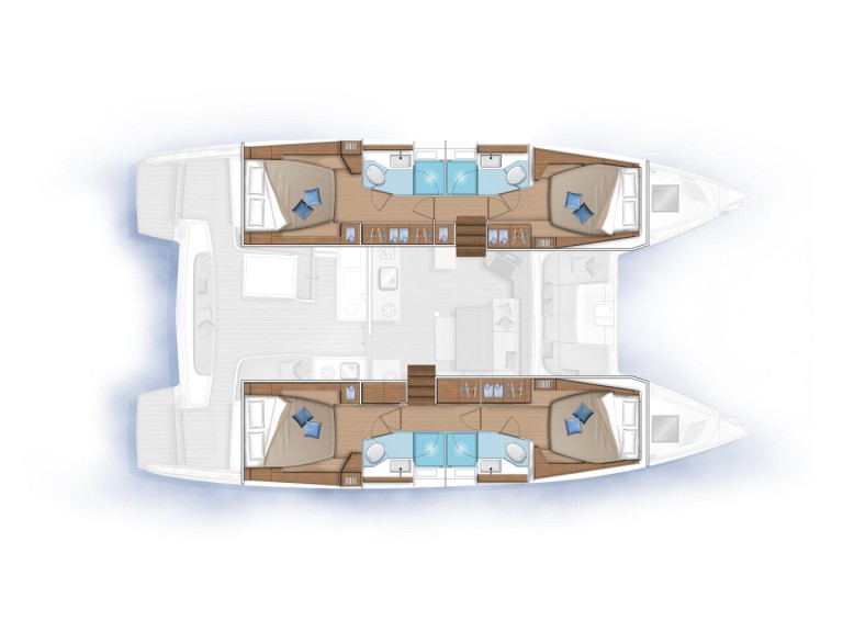 Location bateau Lagoon Lagoon 46 à Álimos sur Samboat