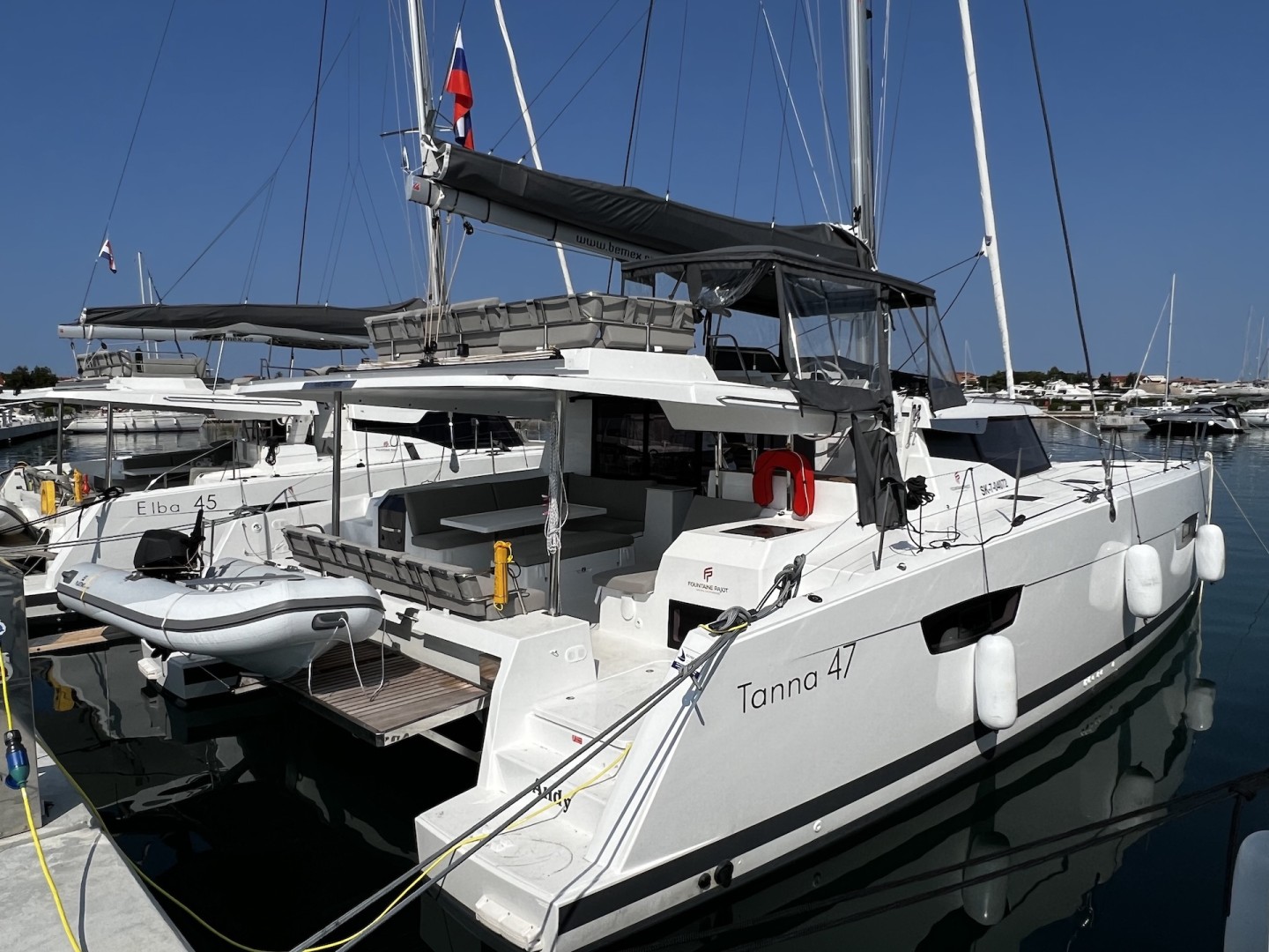 Fountaine Pajot Tanna 47 eco solar catamaran charter in Sukošan, Croatia