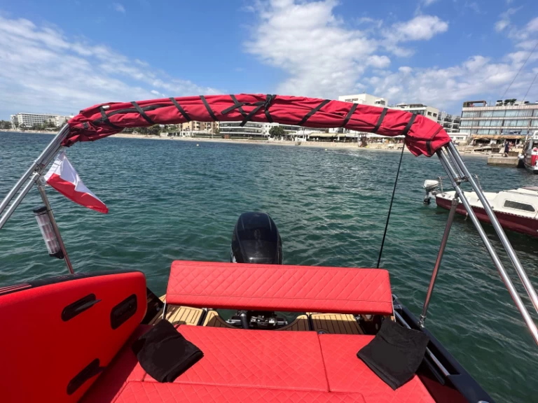 black boats black ruby a louer à San Antonio Port