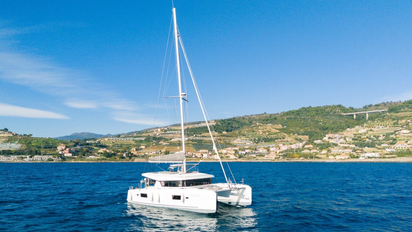 Lagoon 42 eco solar catamaran charter from Olbia, Sardinia