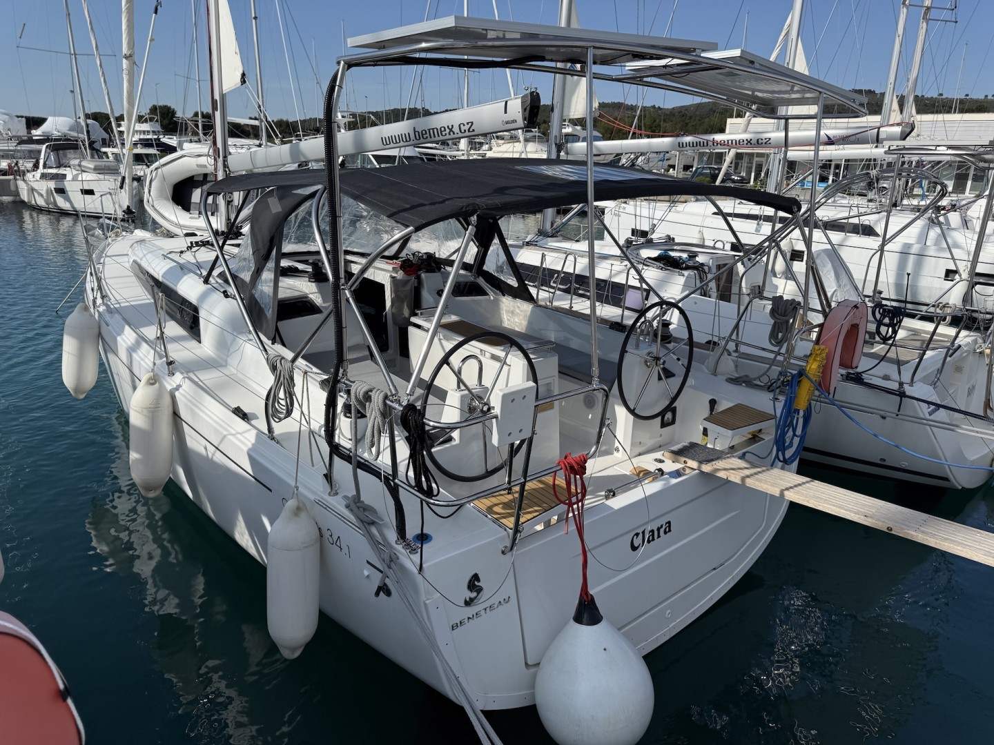 Bénéteau Oceanis 34.1 three cabin eco solar sailboat charter in Sukošan, Croatia