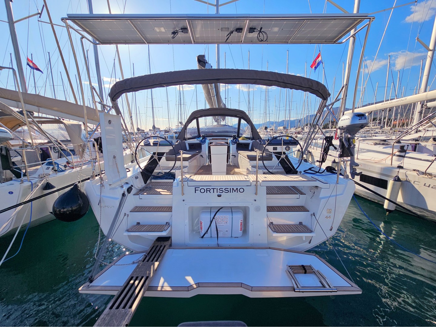 Dufour 44 Grand Large eco solar sailboat charter in Kaštel Gomilica, Croatia
