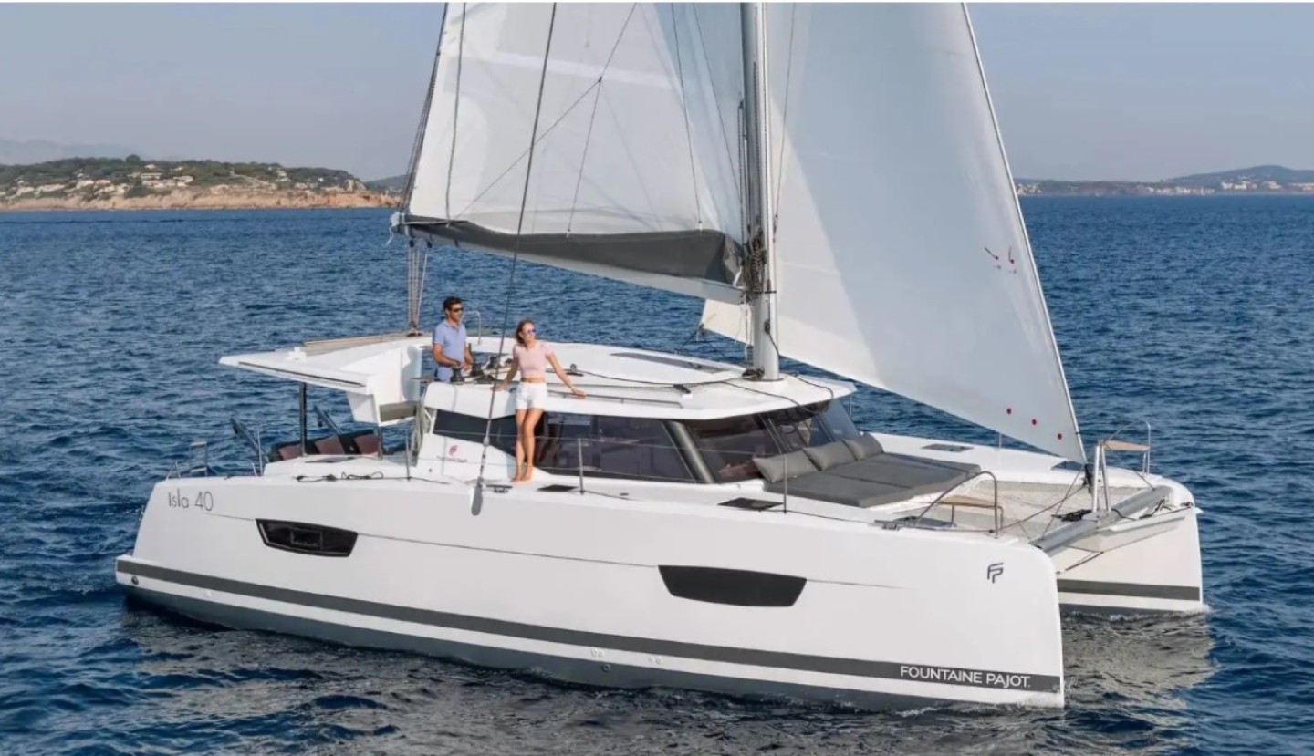 Fountaine Pajot Isla 40 crewed eco solar catamaran charter in Key West, United States